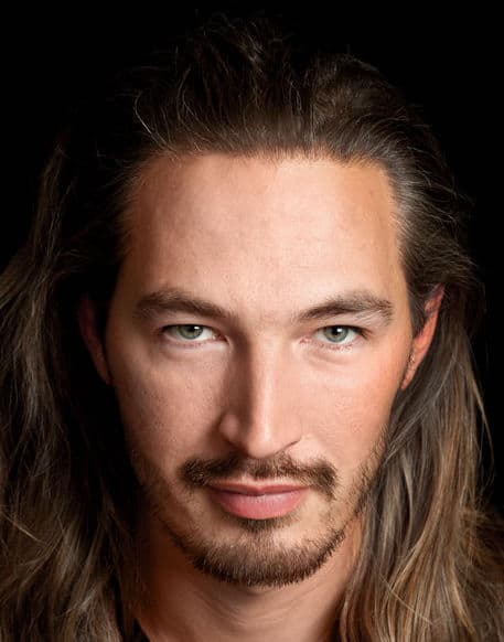 long haired man with goatee