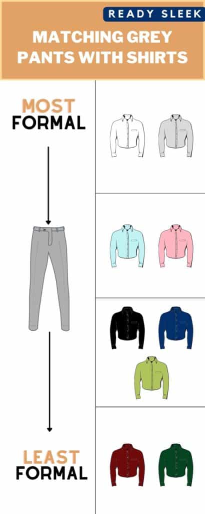 What shirt looks good with grey pant? - Quora