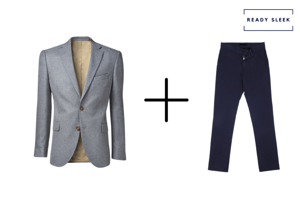 8 Chino Colors You Can Wear With A Grey Blazer Ready Sleek   Grey Blazer And Black Chinos 960x640 