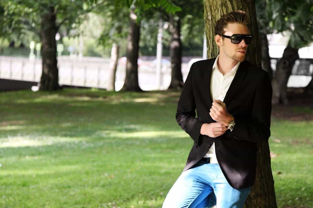Black Blazer with Blue Dress Pants Outfits For Men 23 ideas  outfits   Lookastic