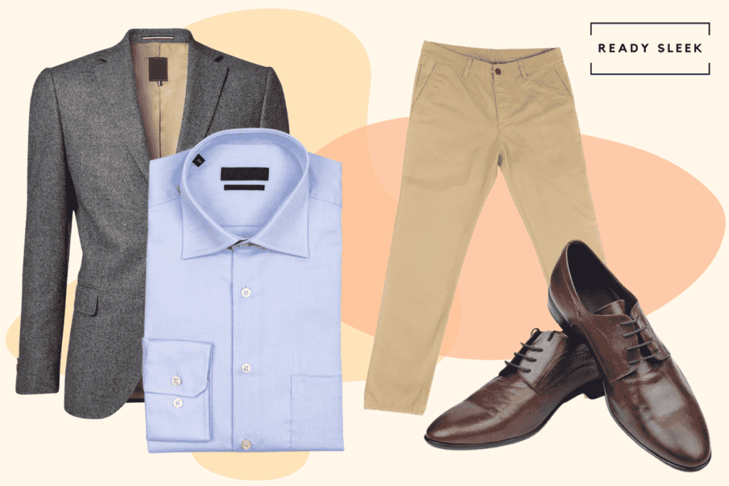 How To Wear A Wear A Blue Shirt With Khaki Pants • Ready Sleek